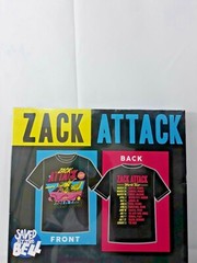 Saved By The Bell Zack Attack Live World Tour 1990’s TV Show Adult T-shirt Open