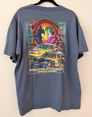 Vintage 1998 Batman Joker NASCAR Showdown Charlotte Tee XL USA