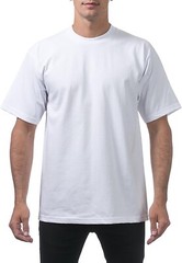 Pro Club Men’s 6-Pack Heavyweight Cotton Short Sleeve Crew Neck T-Shirt