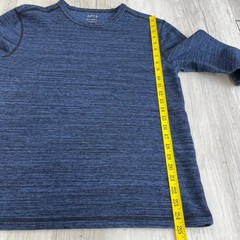 Apt. 9 Premier Flex Blue Long Sleeve Base Layer Cotton Blend Warm Shirt Medium