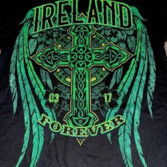 Way to Celebrate St. Patrick’s Day Men’s Ireland Tee Celtic Cross S M L 2X New