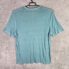 Mens Lucky Brand Teal Venice Burnout Notch Neck Henly T Shirt Short Sleeve 2XL