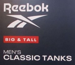 3 GENUINE REEBOK 3XL BIG & TALL 100% COTTON WHITE TANK TOP T SHIRTS UNDERSHIRTS