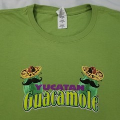 Yucatan Guacamole Avocado shirt size LARGE L Mexican food