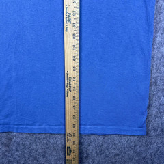 Vtg Y2K Life Is Crap Men’s T-Shirt Parody Joke Humor Blue Short Sleeve Size XL