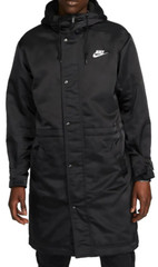 Nike Parka Black Long Jacket Hooded Insulated Winter Coat Club Stadium Men Size