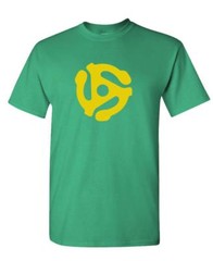 DJ 45 RPM ADAPTER – spider record dj music – Cotton Unisex T-Shirt
