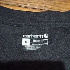 Carhartt Men’s XL Pocket T-Shirt Carbon Heather Short Sleeve Loose Fit K87-M