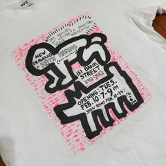 Uniqlo UT Keith Haring Shirt Mens XS White New Drawings Graphic Tee Poster