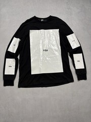 Hood By Air HBA Archive Vinyl Panel Long Sleeve Shirt Black L