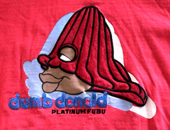 Rare Y2K Platinum FUBU 19107 Fat Albert DUMB DONALD XL Men’s Short Sleeve Shirt