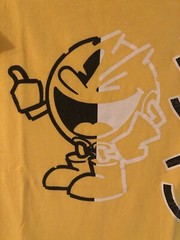 RETRO Pac-Man Bandai Namco C-Life Group Men’s T Shirt Size M Yellow Short Sleeve