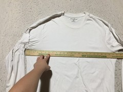 Eddie Bauer T Shirt Mens XL White Long Sleeve Crew Neck Soft
