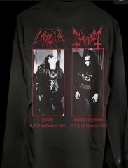 MAYHEM MORBID LONG SLEEVE MODERN ON SHAKA HEAVYWEIGHT T SHIRT