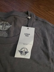 Dockers Men’s Graphic Logo Tee Short Sleeve Gray Size Small New With Tags