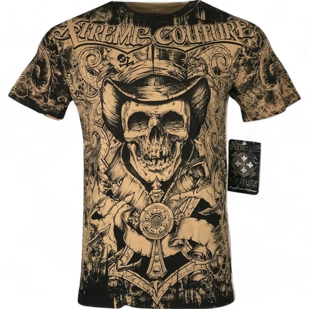 Xtreme Couture Affliction Men’s Conjuring Biker Tattoo T-Shirt Tee 5XL BIG TALL