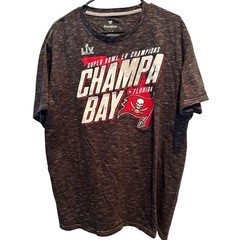 Fanatics Tampa Bay Buccaneers T-Shirt XL Men’s Charcoal Super Bowl LV Champa Bay