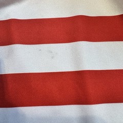 Where’s Waldo Mens 2XL Adult Shirt Halloween Costume Red White Stripe Cosplay