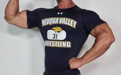MEN’S “NEUQUA VALLEY WRESTLING” COMPRESSION SHIRT SIZE LARGE