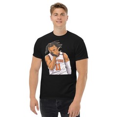 Jalen Brunson Shirt New York Basketball Tee Three Point Fingers Tee
