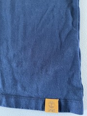 AE Timberland Boxfit Mens Long Sleeve Graphic T-Shirt Medium Navy Blue Oversized