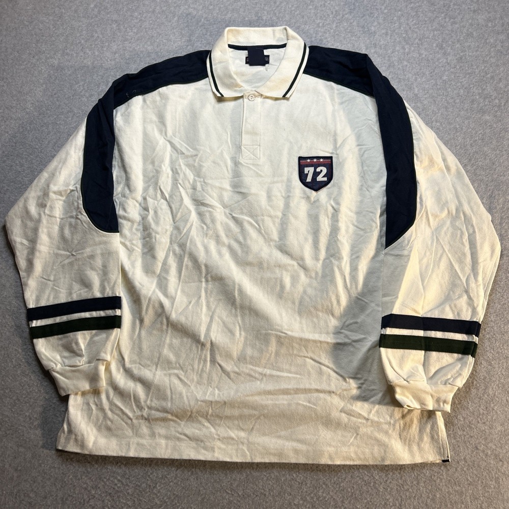VTG Faded Glory Long Sleeve Rugby Style Shirt – Mens Size Large L