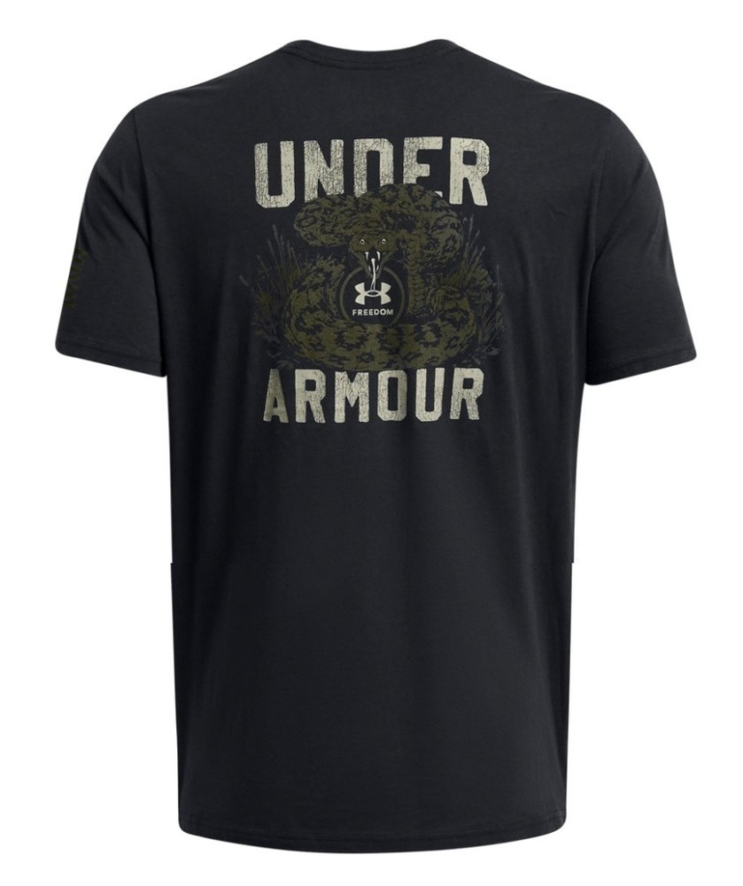 Under Armour 1382996 UA Men’s XXL Freedom Mission Made Snake Black T-Shirt