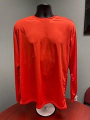A4 Cooling Performance L Safety Orange Long Sleeve Crew