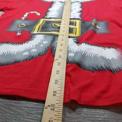 NWT Holiday Time Men’s Red Santa Suit Looking Short Sleeve T-Shirt Size Large
