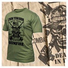 Military T-Shirt Army Rangers Infantry Special Forces Sniper Combat Vet new