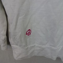 Nike Sportswear World Tour Shirt Mens Medium Crew White Long Glow In Dark Sleeve