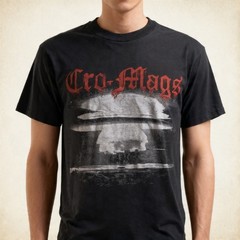 80’s Cro-Mags Age Of Quarrel Black T-Shirt Heavy Cotton tee Basic