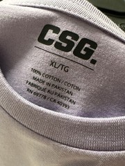 CSG Purple/White/Aqua T-Shirt W/ Tag Size XL New