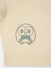 Pokémon Peaceful Place GU Pokepeace Combination Sweat Pullover BEIGE Rowlet