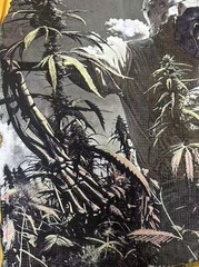 NEW Godspeed Skeleton Farmer in the Field printing Tee Mens Cotton T-shirt