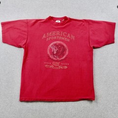 Vintage 90s Galt Sand Sportsmen T Shirt Mens XL Red Ribbed Dog Graphic USA
