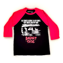 Fright Rags Basket Case Horror Movie Size L Baseball Black T Shirt Red