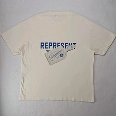 Represent Luggage Tag R Tee Permanent Vacation Travel Priority T-Shirt Men’s XL