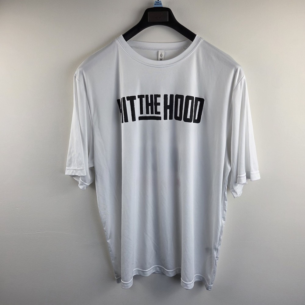 Hit The Hood My Block My Hood My City Chicago T Shirt Mens 2XL White