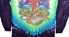 Grateful Dead Watch Tower Front/Back Graphic Tie Dye T-Shirt Size Large New