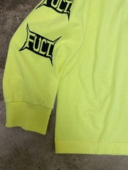 FUCT Cult Awareness 2020 Long Sleeve LARGE Safety Green Shirt RARE Erik Brunetti
