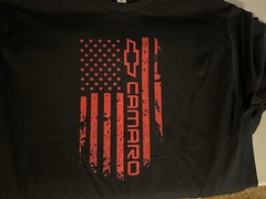 Camaro Flag Shirt for Men ZL1 SS Z28 RS Muscle Car Gift Car Enthusiast Graphic