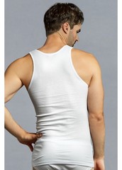 3-6 Packs Mens 100% Cotton Tank Top Wife Beater A-Shirt Undershirt Ribbed Black