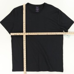 Tommy John Cool Cotton High Stretch T-Shirt Black Men’s 4XL