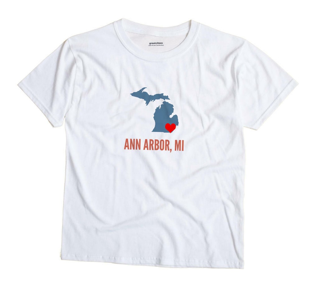 Ann Arbor Michigan MI T-Shirt HEART