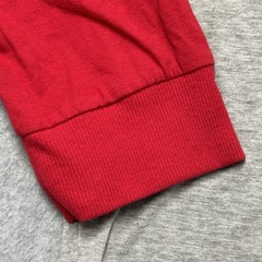 T-Shirt Mens Sz L Raglan Papa Bear Snow Flakes Christmas Graphic Red Gray