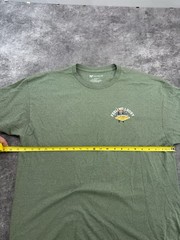 Las Vegas Feeling Lucky Vintage T-Shirt Mens Size XL Green Double Sided Graphic