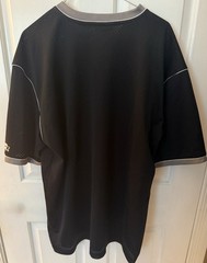 Vintage Y2K Starter Jersey Mens XL Black Mesh Football Style Embroidered Logo