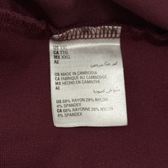 Alfani Stretch Crewneck T-Shirt in a burgundy/maroon Sz-XXL