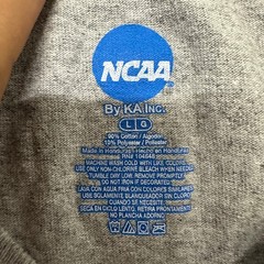 NCAA Shirt Mens Large Gray Georgia Bulldogs Long Sleeve Graphic Tee Crew Neck